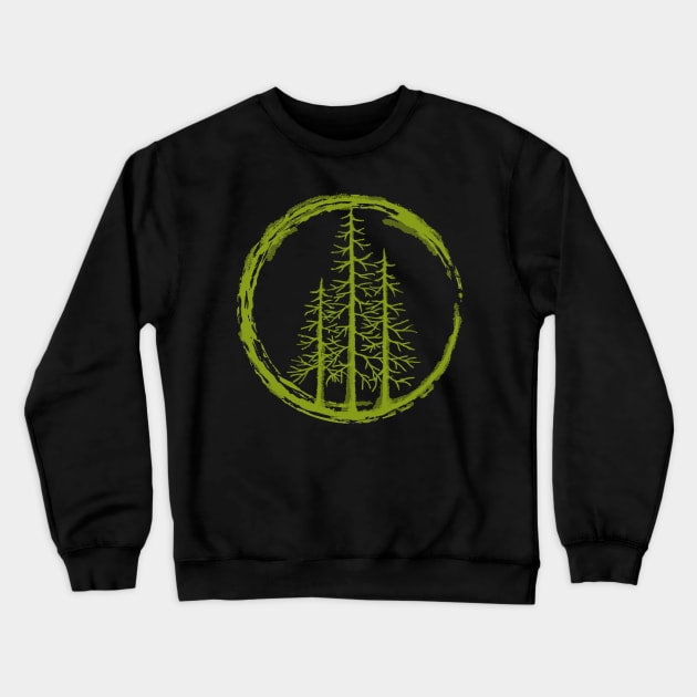 Pacific Northwest Evergreen Trees watercolor design. Crewneck Sweatshirt by StephJChild